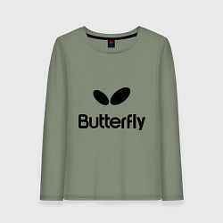 Женский лонгслив Butterfly Logo