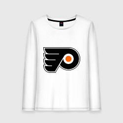 Лонгслив хлопковый женский Philadelphia Flyers, цвет: белый