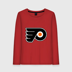 Лонгслив хлопковый женский Philadelphia Flyers, цвет: красный