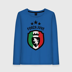 Лонгслив хлопковый женский Forza Juventus цвета синий — фото 1