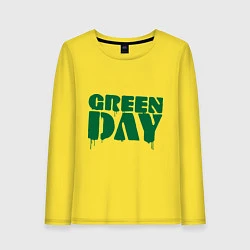 Лонгслив хлопковый женский Green Day, цвет: желтый