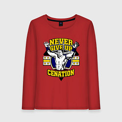 Женский лонгслив Never Give Up: Cenation