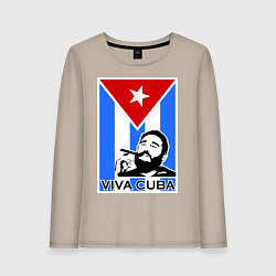 Женский лонгслив Fidel: Viva, Cuba!