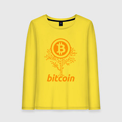 Женский лонгслив Bitcoin Tree