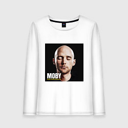 Лонгслив хлопковый женский Moby: Porcelain, цвет: белый