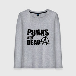 Женский лонгслив Punks not dead