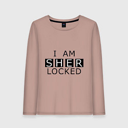 Женский лонгслив I am Sherlocked