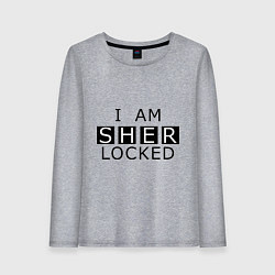 Женский лонгслив I am Sherlocked