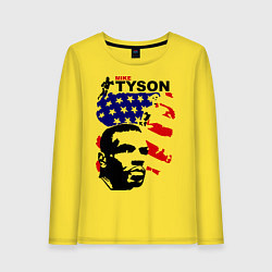 Лонгслив хлопковый женский Mike Tyson: USA Boxing, цвет: желтый