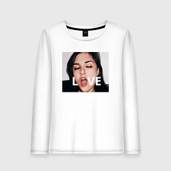 Женский лонгслив Sasha Grey LOVE