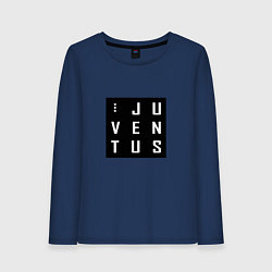 Лонгслив хлопковый женский Juventus FC: Black Collection, цвет: тёмно-синий