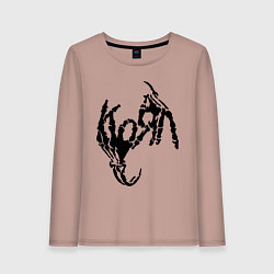 Женский лонгслив Korn bones