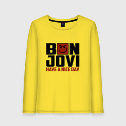 Женский лонгслив Bon Jovi: Nice day