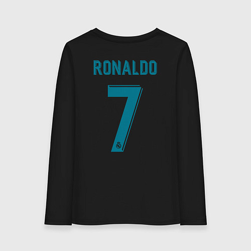 Женский лонгслив Real Madrid: Ronaldo 07 / Черный – фото 2