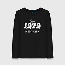 Лонгслив хлопковый женский Limited Edition 1979 цвета черный — фото 1