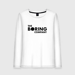 Лонгслив хлопковый женский The boring company, цвет: белый