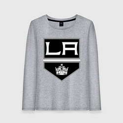 Лонгслив хлопковый женский Los Angeles Kings, цвет: меланж