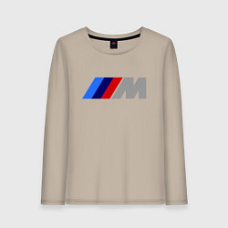 Лонгслив хлопковый женский BMW M, цвет: миндальный