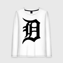 Лонгслив хлопковый женский Detroit Tigers, цвет: белый