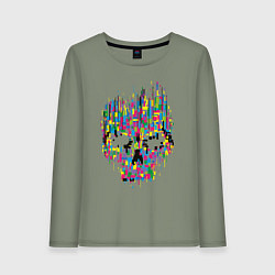 Женский лонгслив Череп