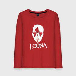 Лонгслив хлопковый женский Louna: Behind a Mask, цвет: красный