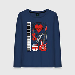 Женский лонгслив Истинный меломан