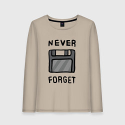 Женский лонгслив Never Forget