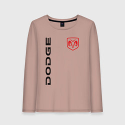Лонгслив хлопковый женский Dodge Style, цвет: пыльно-розовый