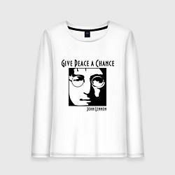 Женский лонгслив Give Peace a Chance