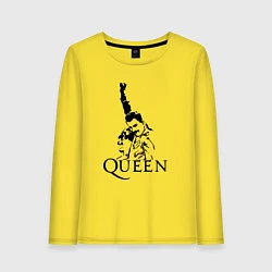 Лонгслив хлопковый женский Queen: Rock You, цвет: желтый