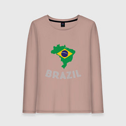 Женский лонгслив Brazil Country