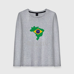 Женский лонгслив Brazil Country