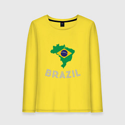 Женский лонгслив Brazil Country