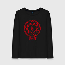 Лонгслив хлопковый женский Slipknot Penragram, цвет: черный