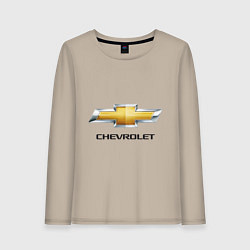 Женский лонгслив Chevrolet логотип