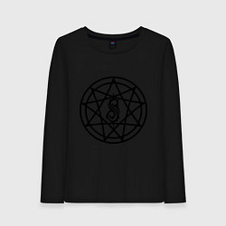 Лонгслив хлопковый женский Slipknot Pentagram, цвет: черный