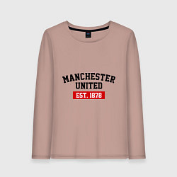 Женский лонгслив FC Manchester United Est. 1878