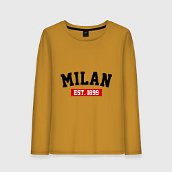 Женский лонгслив FC Milan Est. 1899