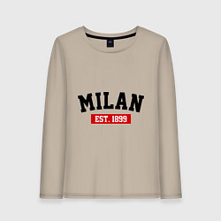 Женский лонгслив FC Milan Est. 1899