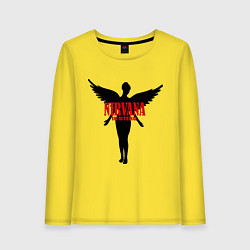 Лонгслив хлопковый женский Nirvana: In Utero, цвет: желтый