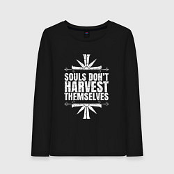 Лонгслив хлопковый женский Harvest Themselves, цвет: черный