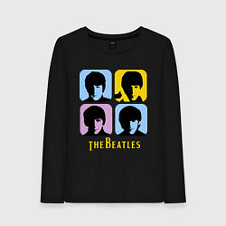 Женский лонгслив The Beatles: pop-art