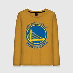 Лонгслив хлопковый женский Golden state Warriors, цвет: горчичный