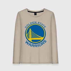 Лонгслив хлопковый женский Golden state Warriors, цвет: миндальный