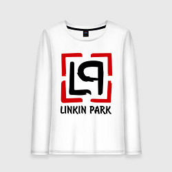 Лонгслив хлопковый женский Linkin park, цвет: белый