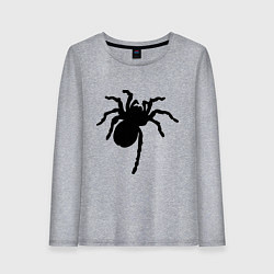 Женский лонгслив Черный паук