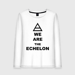 Лонгслив хлопковый женский We are the echelon, цвет: белый