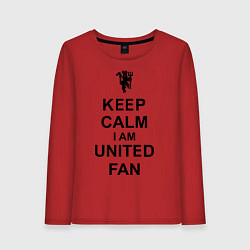 Женский лонгслив Keep Calm & United fan