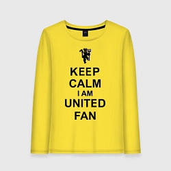 Женский лонгслив Keep Calm & United fan