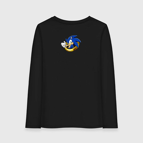 Женский лонгслив Sonic / Черный – фото 2